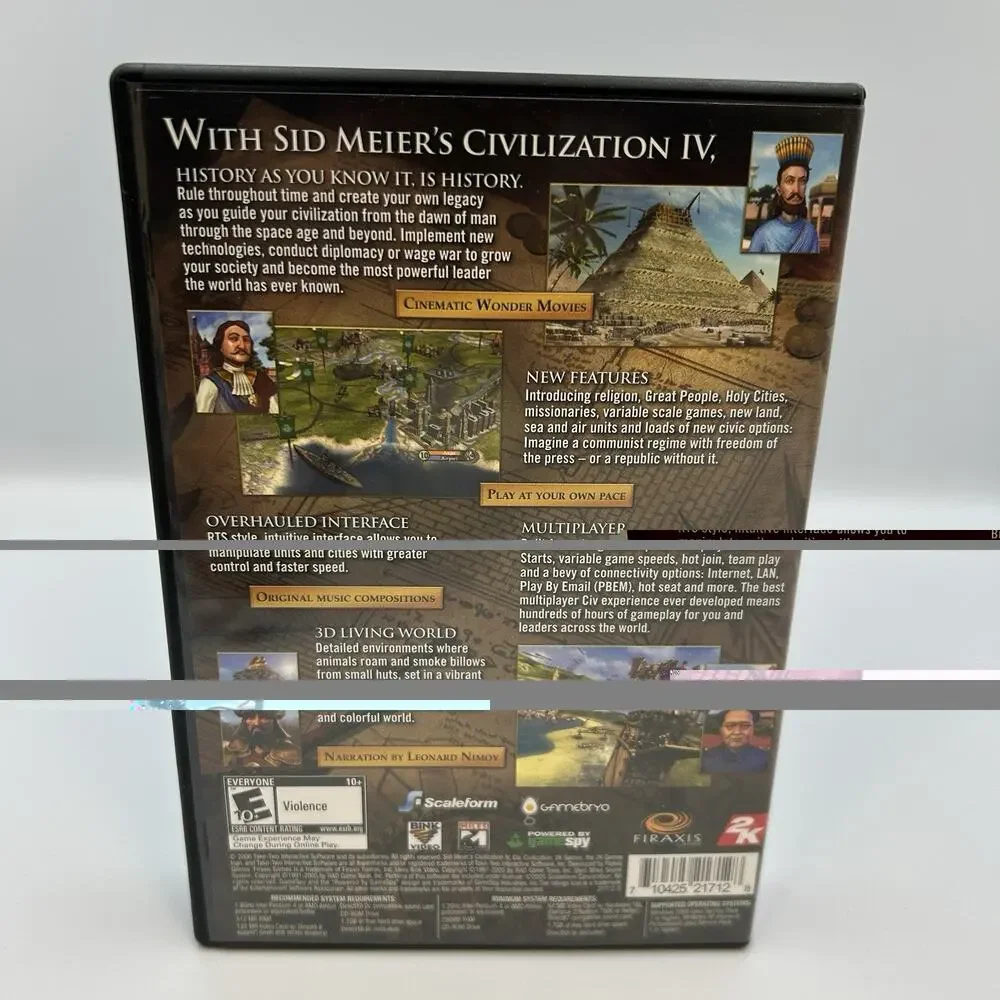 Sid Meier's Civilization 4 Game of the Year Edition PC Game 2006 (Complete, CIB)